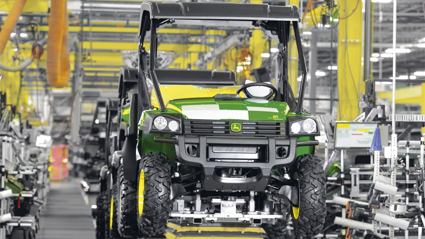 Veicoli utilitari Gator, linea di assemblaggio, fabbrica