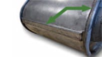 Bordi delle cavità dei pistoni John Deere con rinforzo in fibra