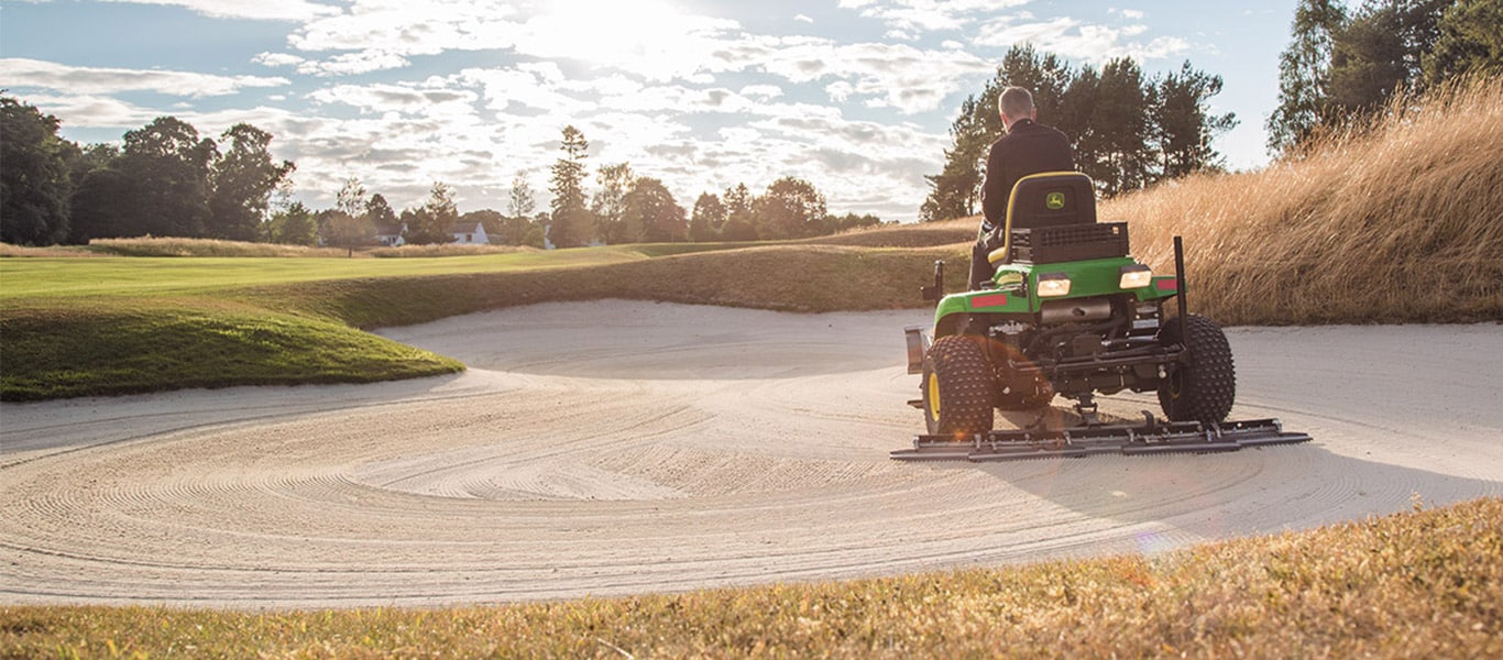 Macchine da bunker, campo, attrezzi, campo da golf