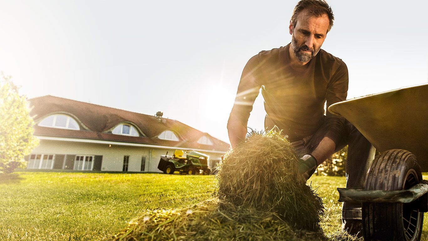 Un lavoro ben fatto. Campagna manto erboso. Uso domestico